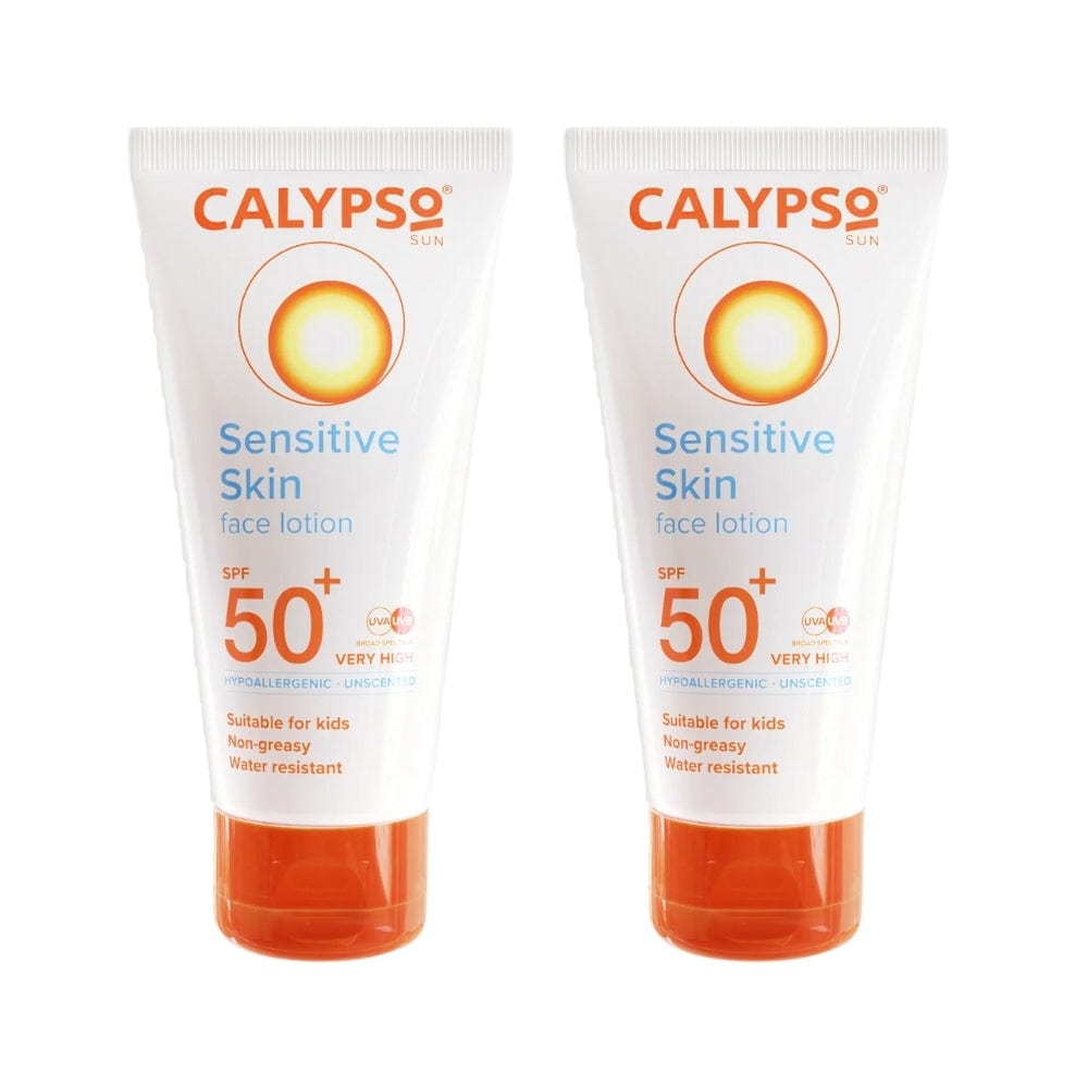 Calypso Sensitive Skin Face Lotion Spf50+ 50 ml -2 Pack