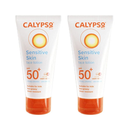 Calypso Sensitive Skin Face Lotion Spf50+ 50 ml -2 Pack