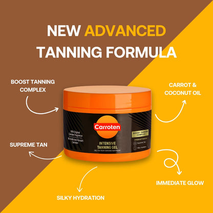 Carroten Intensive Tanning Gel SPF0 150 ml / 5 oz -3 Pack