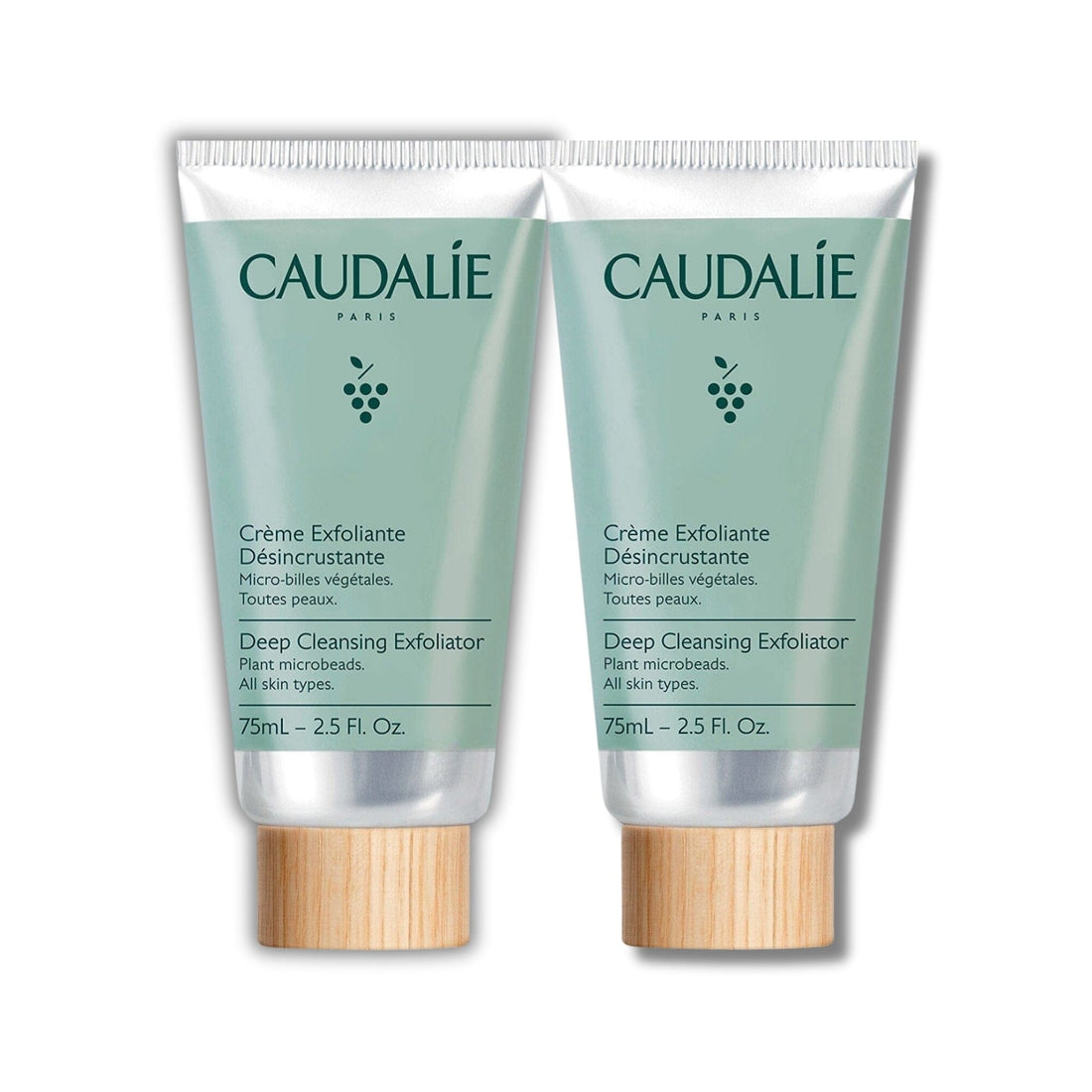Caudalie Deep Cleansing Exfoliating Peeling 75 ml -2 Pack