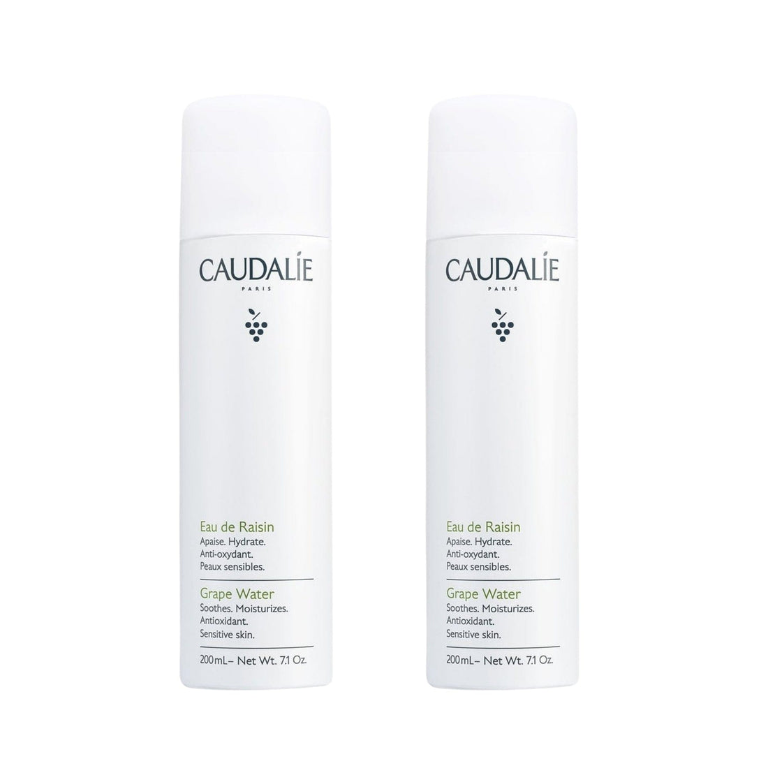 Caudalie Grape Water Hydrating Face Mist - 200ml -2 Pack