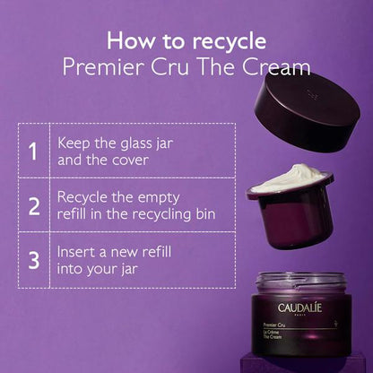 Caudalie Premier Cru Anti Ageing Moisturizer with Hyaluronic Acid - 50 ml -2 Pack