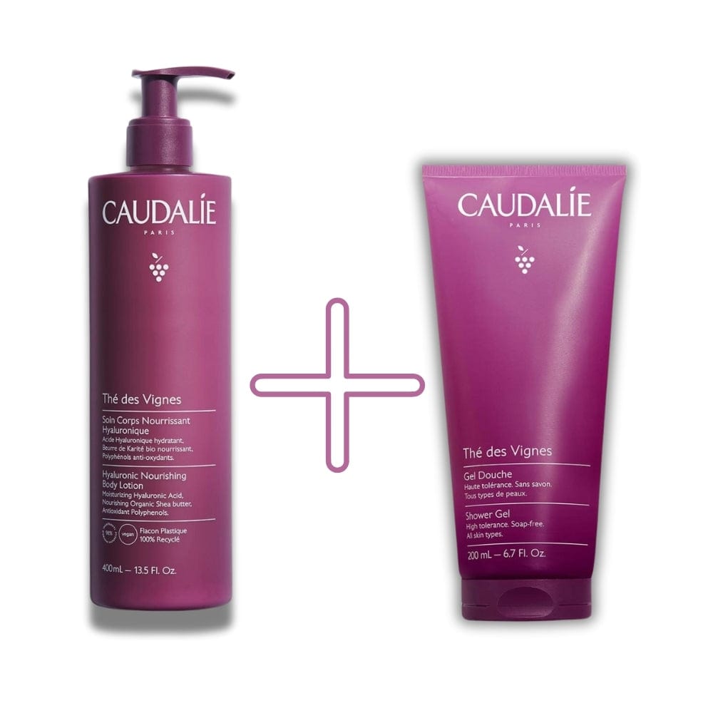Caudalie The Des Vignes Hyaluronic Nourishing Body Lotion 400 ml + Shower Gel 200 ml