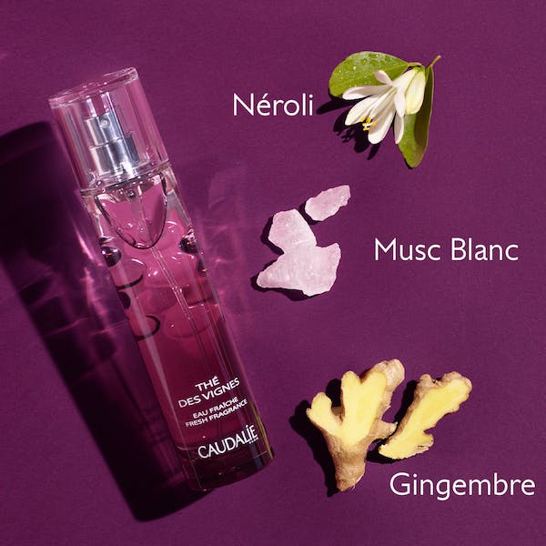 Caudalie The Des Vignes White Musk and Ginger Flavoured Body Fragrance 50ml &amp; The Des Vignes Shower Gel 200 ml