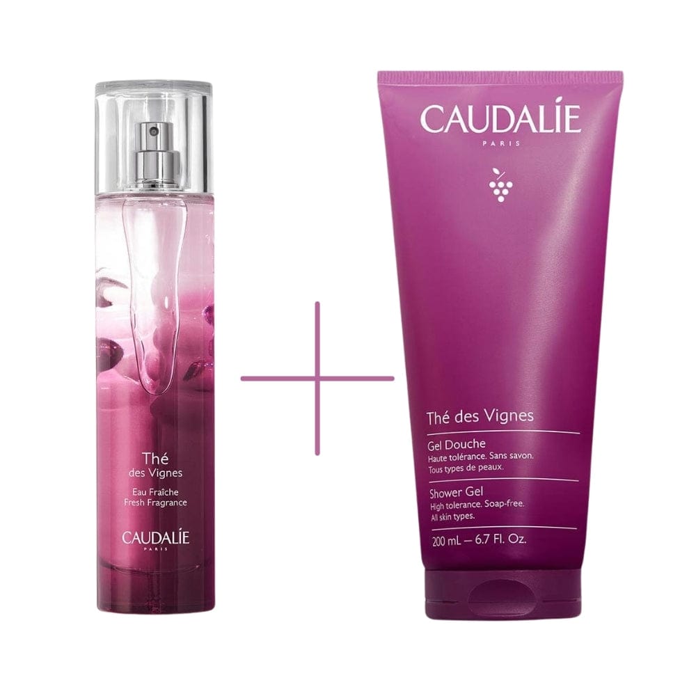 Caudalie The Des Vignes White Musk and Ginger Flavoured Body Fragrance 50ml &amp; The Des Vignes Shower Gel 200 ml