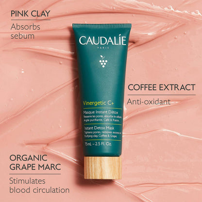 Caudalie Vinergetic C Instant Detox Mask 75 ml -4 Pack