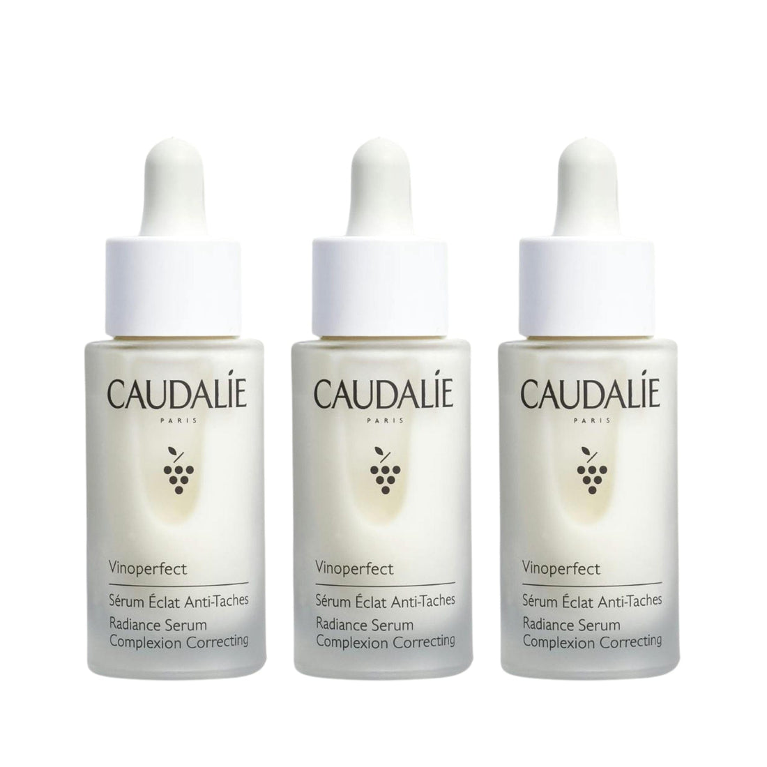 Caudalie Vinoperfect Anti-Dark Spot Radiance Serum Vitamin C Alternative 30 ML -3 Pack