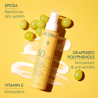 Caudalie Vinosun Protect Invisible High Protection Spray SPF50 150 ml 2 Pack