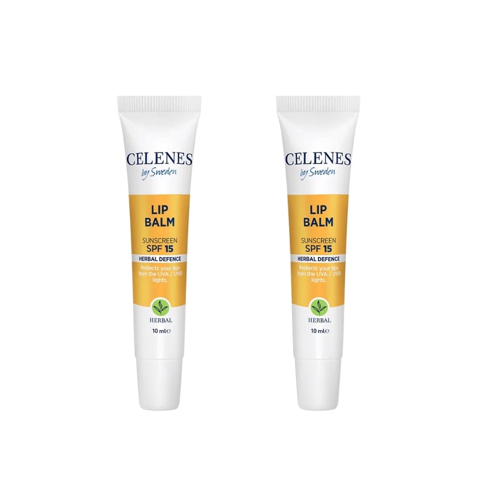 Celenes by Sweden Herbal Defence Lip Balm With Sunscreen Spf 15 10 ml -2 Pack