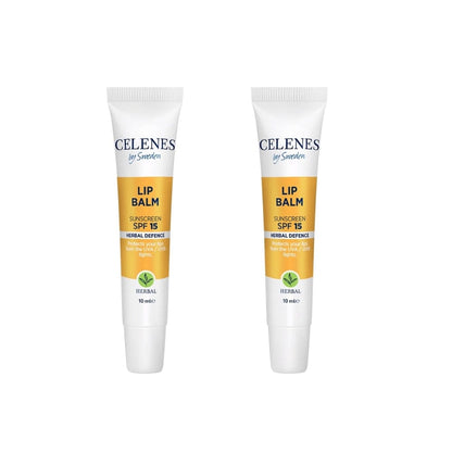 Celenes by Sweden Herbal Defence Lip Balm With Sunscreen Spf 15 10 ml -2 Pack