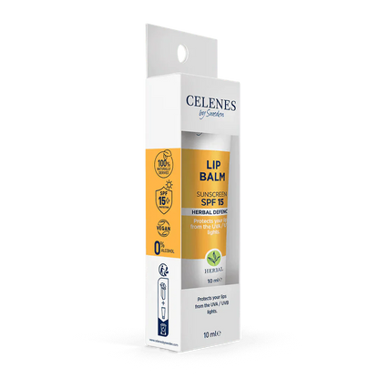 Celenes by Sweden Herbal Defence Lip Balm With Sunscreen Spf 15 10 ml -3 Pack