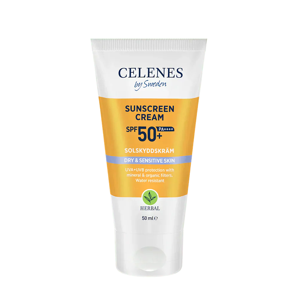 Celenes by Sweden Herbal Sunscreen Face Cream Spf 50 Dry / Sensitive 50 ml / 1.7 fl oz