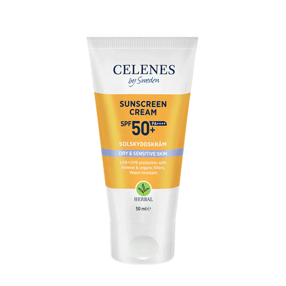 Celenes by Sweden Herbal Sunscreen Face Cream Spf 50 Dry / Sensitive 50 ml / 1.7 fl oz