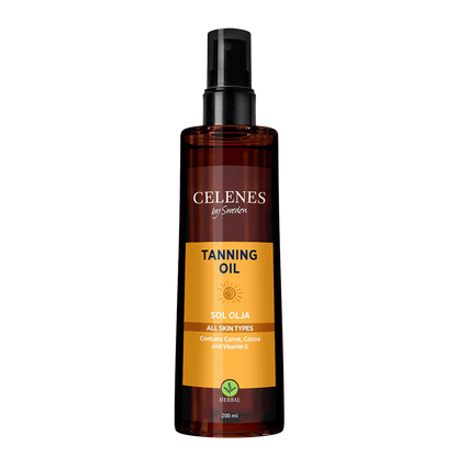 Celenes by Sweden Herbal Tanning Oil 200 ml / 6.8 fl oz