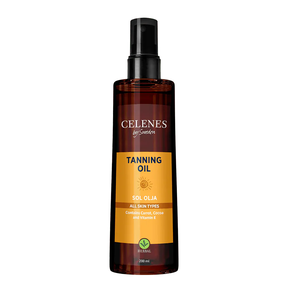Celenes by Sweden Herbal Tanning Oil 200 ml / 6.8 fl oz
