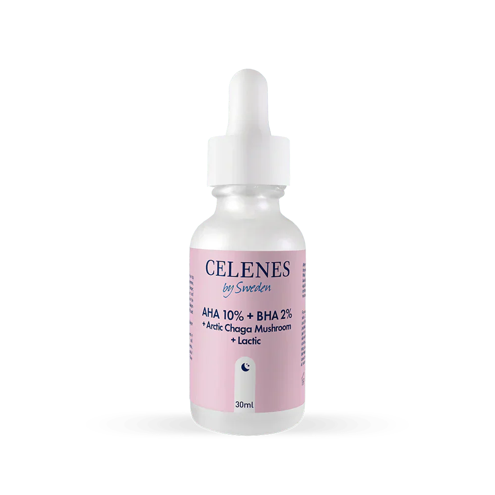 Celenes by Sweden Rena AHA 10% + BHA 2% + Arctic Chaga Mushroom + Lactic 30 ml