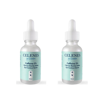 Celenes by Sweden Rena Caffeine 5% + Rowan Berries Active Eye Contour Serum 30 ml -2 Pack