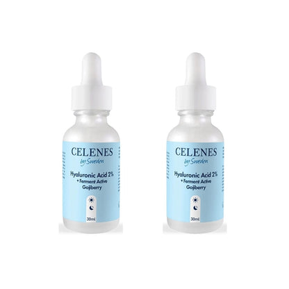 Celenes by Sweden Rena Hyaluronic Acid 2% +Ferment Active Gojiberry 30 ml -2 Pack