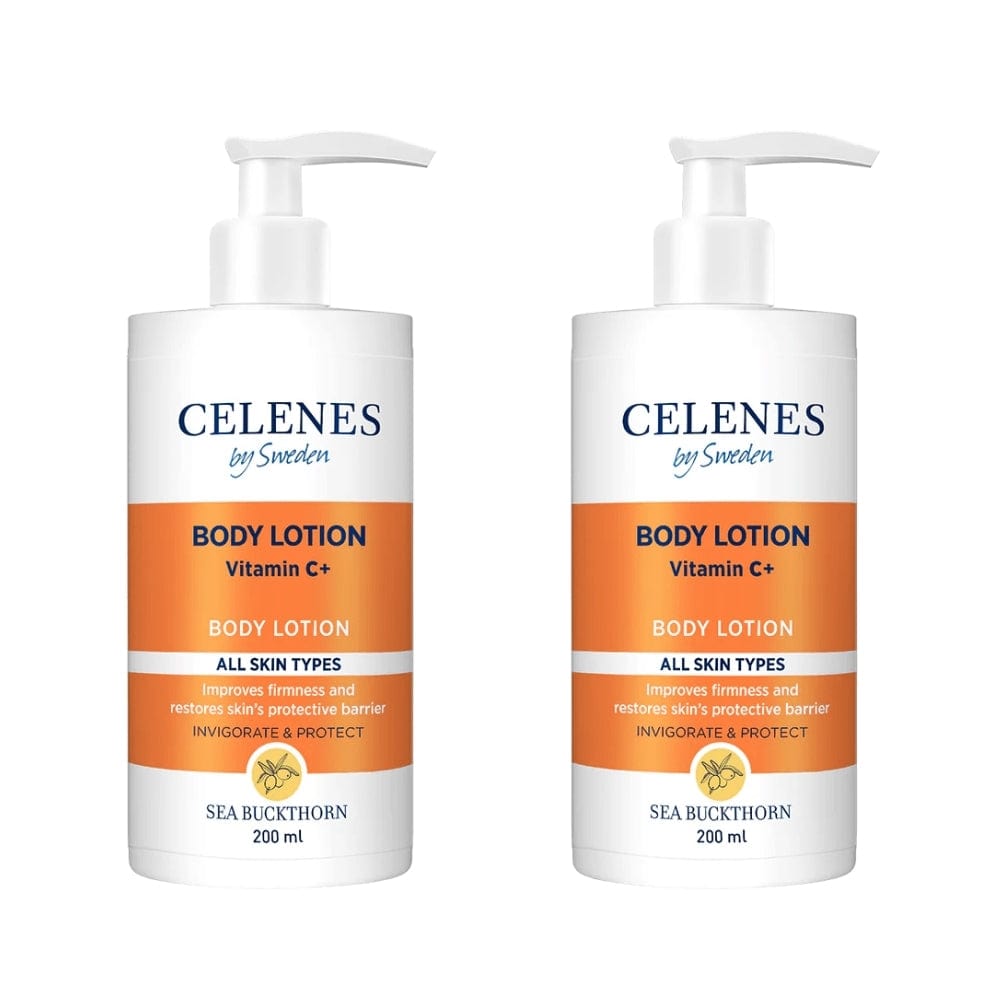 Celenes by Sweden Sea Buckthorn Body Lotion 200 ml / 6.8 fl oz -2 Pack