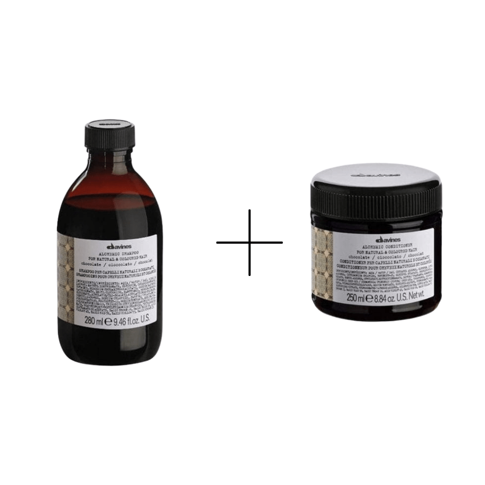 Davines Alchemic Chocolate Shampoo 280ml + Davines Alchemic Chocolate Conditioner 250ml