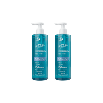 Ducray Keracnyl Wash Gel 400 ml 2 Pack