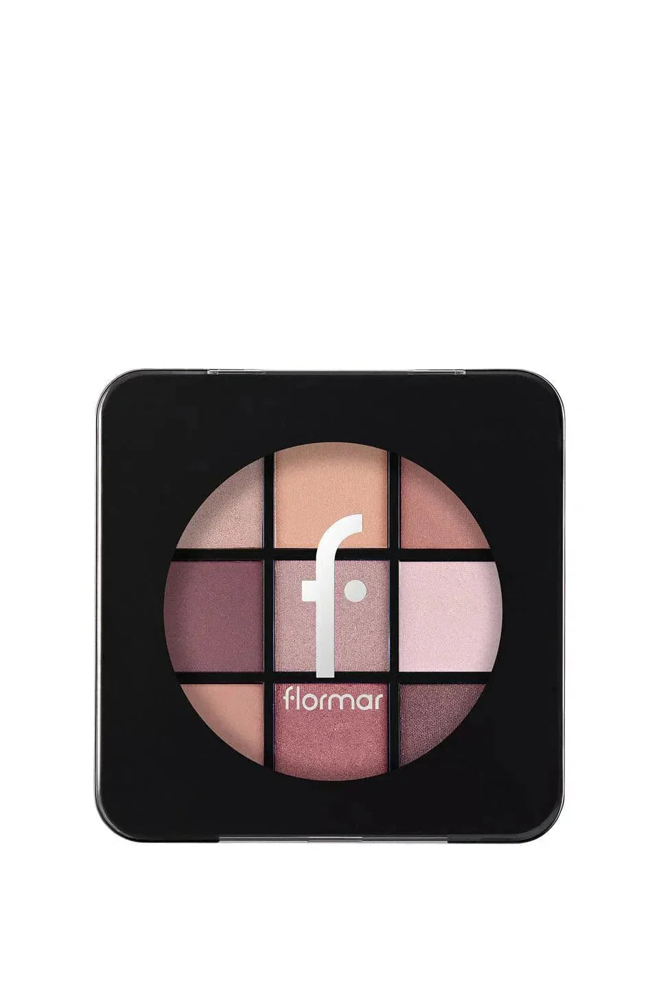 Flormar 9-pack Compact Eyeshadow Palette with Creamy Texture &amp; Matte Finish/Shimmer 9g - 006 Felt Cute