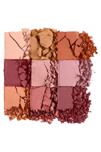 Flormar 9-pack Compact Eyeshadow Palette with Creamy Texture &amp; Matte Finish/Shimmer 9g - 006 Felt Cute
