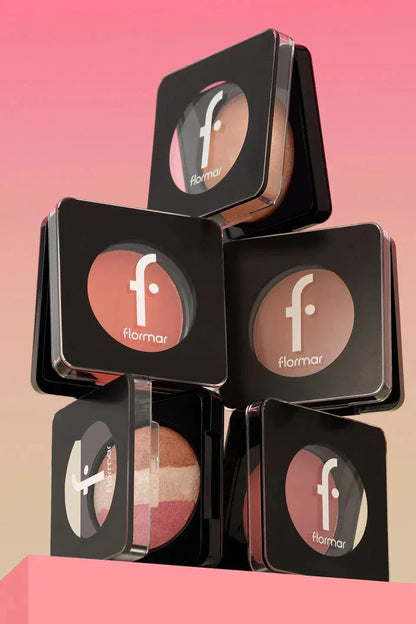 Flormar Baked Blush-On Highly Pigmented &amp; Matte Finish Baked Blush 4g - 040 Shimmer Pink