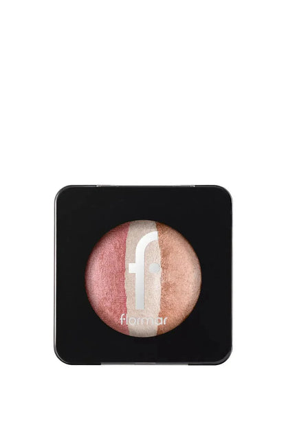 Flormar Baked Blush-On Highly Pigmented &amp; Matte Finish Baked Blush 4g - 053 Pinky Trio