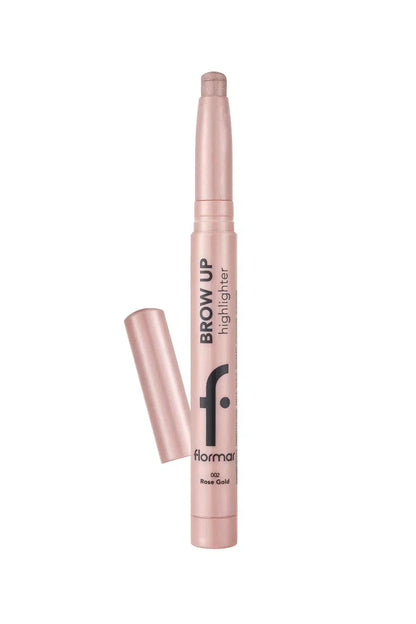 Flormar Brow Up Soft Textured &amp; Intense Shimmer Lift Under Eyebrow Highlighter Pencil 1.4g - 002 Rosegold