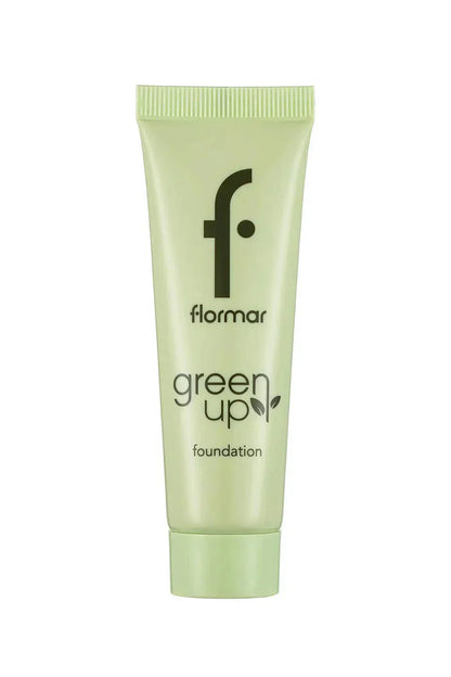 Flormar Green Up Vegan Foundation with Creamy Texture &amp; Semi-Matte Finish 30ml - 003 Ivory Nude
