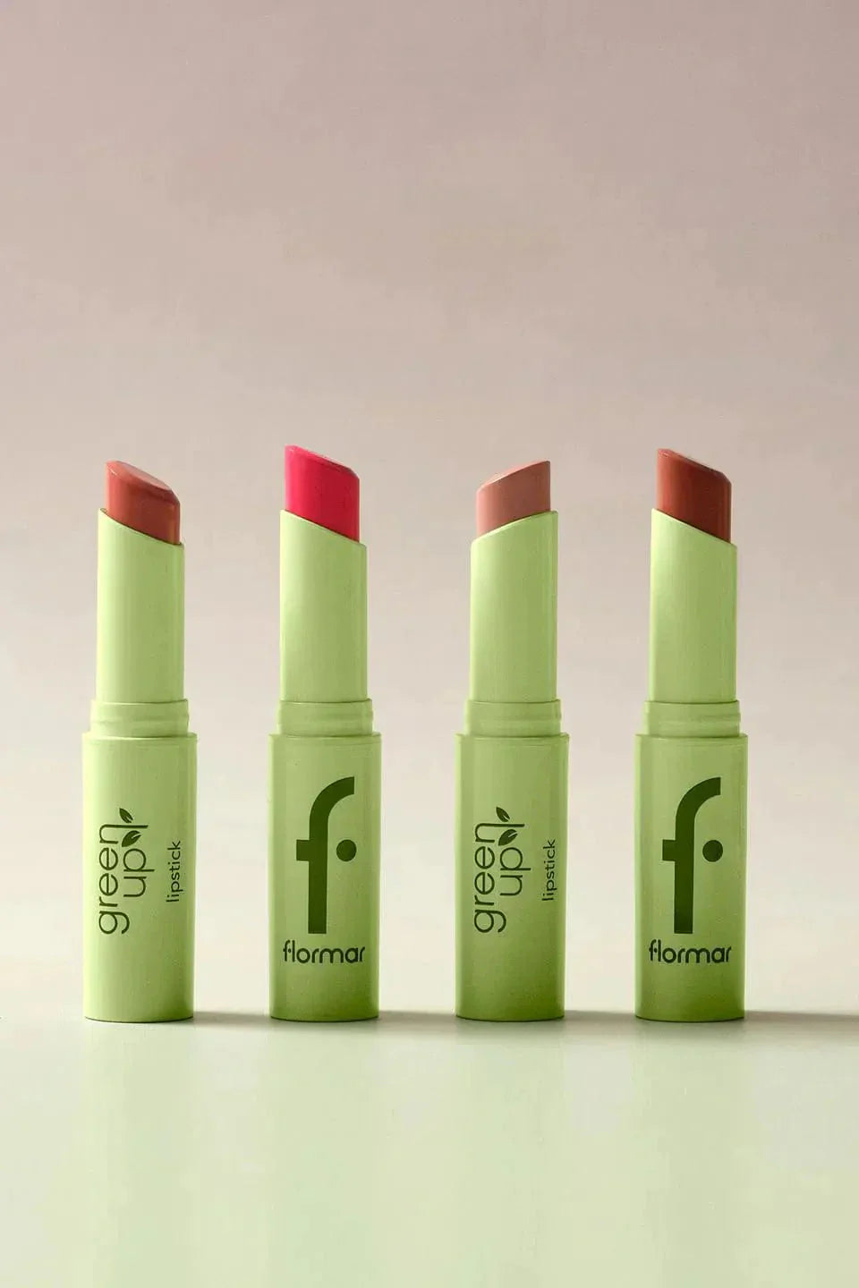 Flormar Green Up Vegan Lipstick with High Pigment &amp; Semi-Matte Finish 3.2g - 002