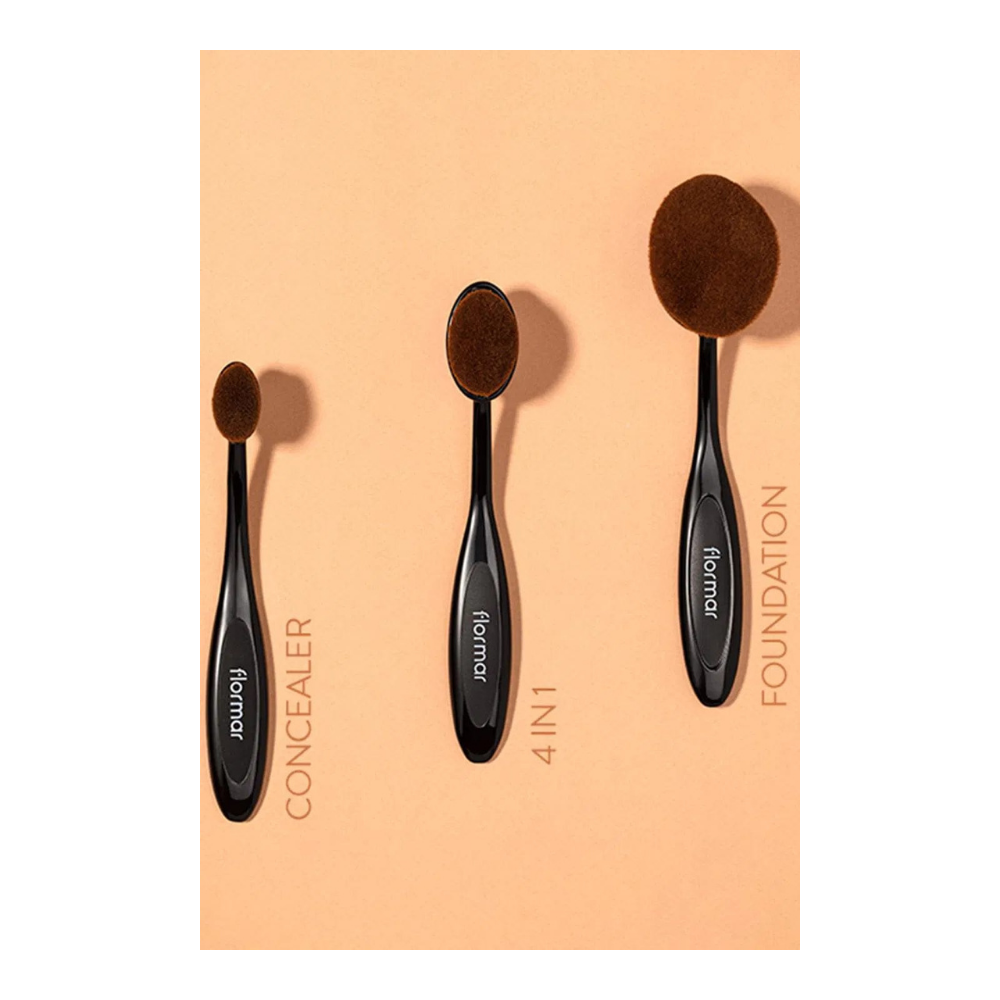Flormar Horizontal Foundation Brush with Oval &amp; Rounded Tip - 039