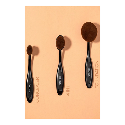 Flormar Horizontal Foundation Brush with Oval &amp; Rounded Tip - 039