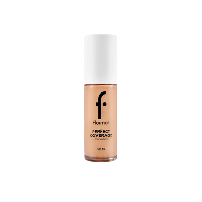 Flormar Perfect Coverage Highly Pigmented &amp; Semi-gloss Finish SPF15 Foundation 30ml - 113 Medium Beige