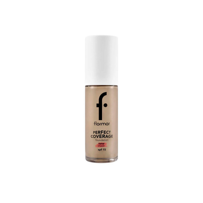 Flormar Perfect Coverage Highly Pigmented &amp; Semi-gloss Finish SPF15 Foundation 30ml - 133 Classic Beige