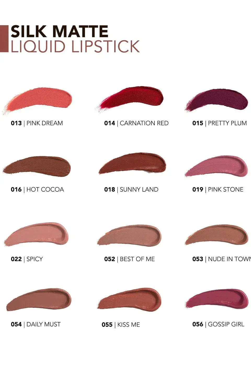 Flormar Silk Matte Highly Pigmented &amp; Moisturizing Liquid Lipstick with Matte Finish 4.5ml - 005 Autumn Timber