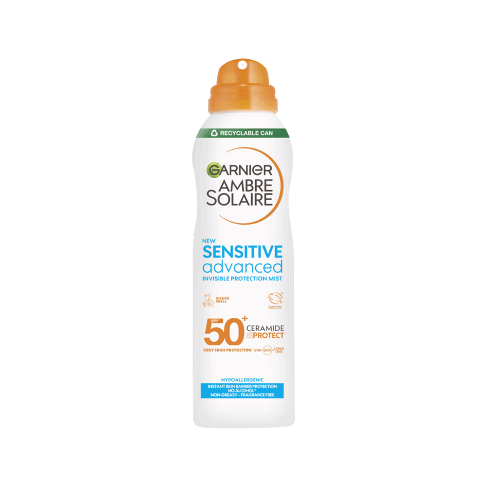 Garnier Ambre Solaire SPF 50+ Sensitive Advanced Dry Mist Sun Spray 150 ml / 5 fl oz