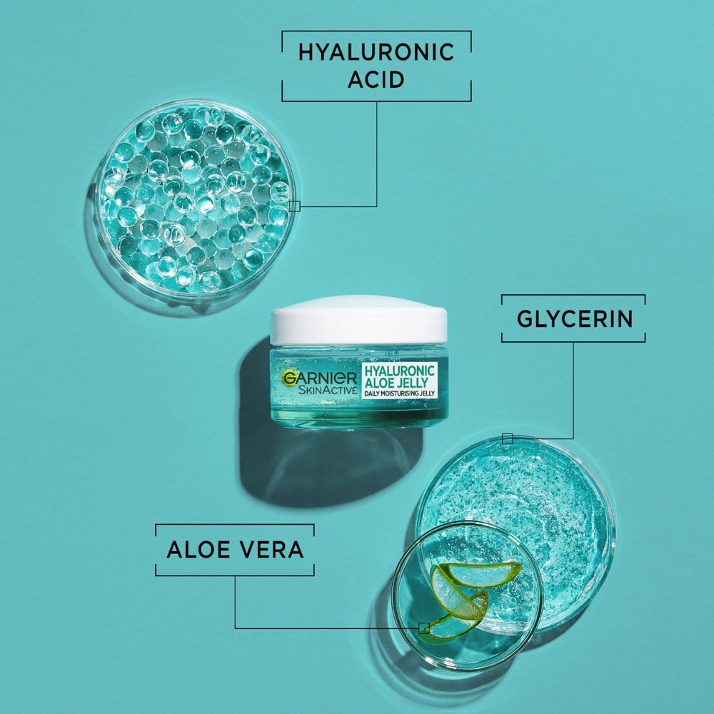 Garnier Hyaluronic Aloe Daily Moisturising Jelly 50 ml 3 Pack