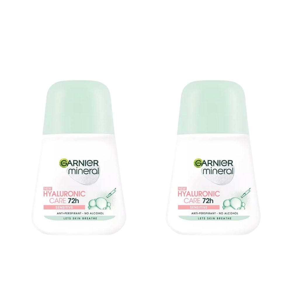 Garnier Mineral Hyaluronic Sensitive Roll-on Antiperspirant Deodorant 50 ml / 1.7 fl oz 2 Pack