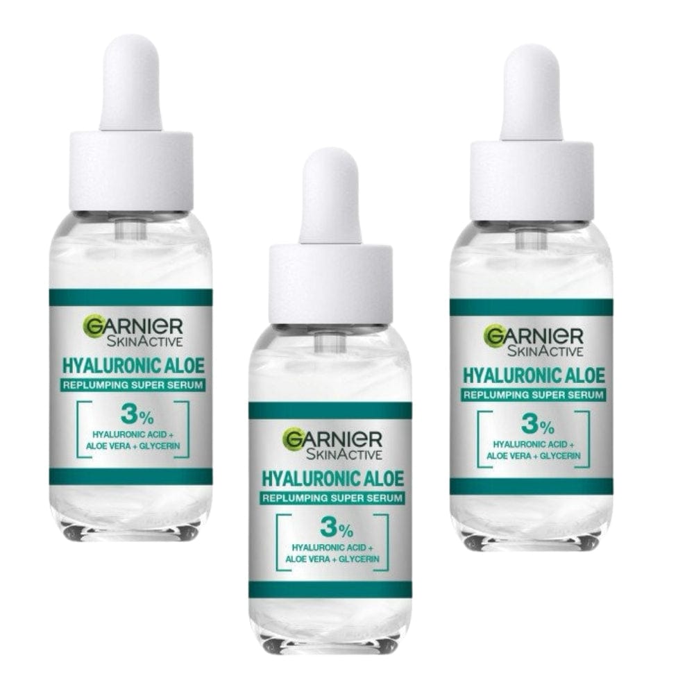 Garnier Skin Active Hyaluronic Aloe Replumping Face Serum 30 ml 3 Pack