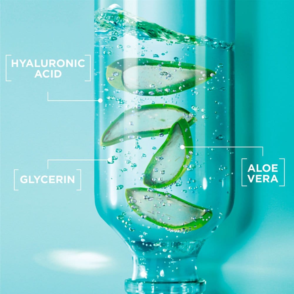 Garnier Skin Active Hyaluronic Aloe Soothing Cream Cleanser 250 ml 3 Pack