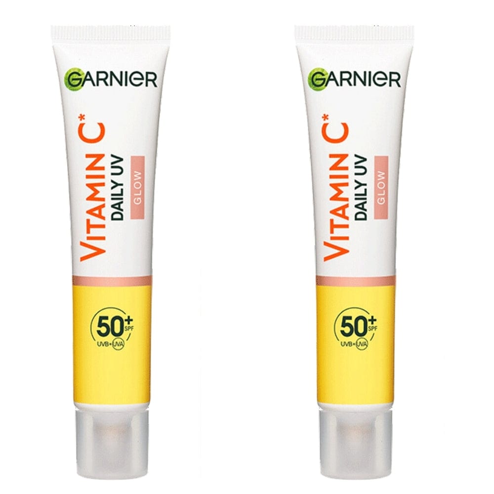 Garnier Skin Active Vitamin C Daily UV Brightening Fluid Sheer Glow, SPF50+ 40 ml 2 Pack