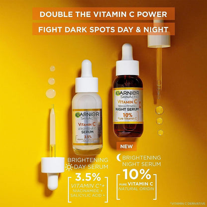 Garnier Skin Naturals Vitamin C Garnier Vitamin C Anti-Dark Spots &amp; Brightening Day &amp;Night Serum 30 ml