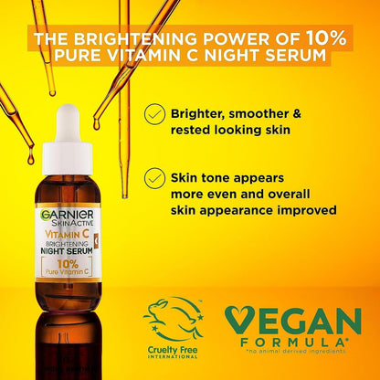 Garnier Skin Naturals Vitamin C Garnier Vitamin C Anti-Dark Spots &amp; Brightening Night Serum 30 ml 3 Pack