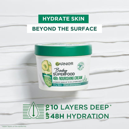 Garnier Superfood Avocado &amp; Omega 6 Superfood Nourishing Body Cream 380ml