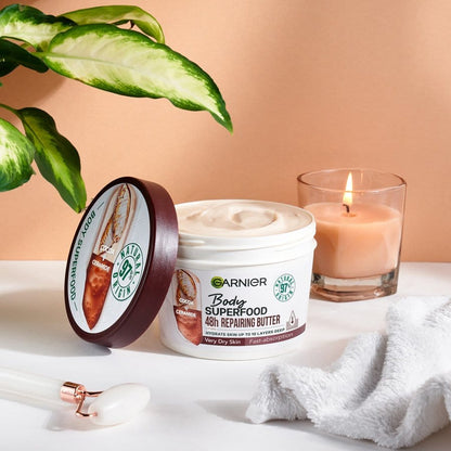 Garnier Superfood Garnier Body Superfood Cocoa &amp; Ceramide Body Cream 380ml 2 Pack