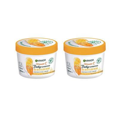 Garnier Superfood Vitamin C &amp; Mango Body Cream 380ml 2 Pack