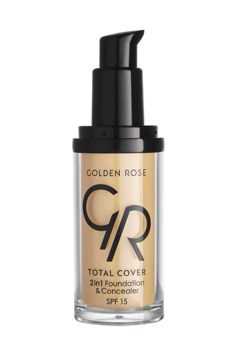 Golden Rose Total Cover 2 in 1 Foundation &amp; Concealer - 03 Almond