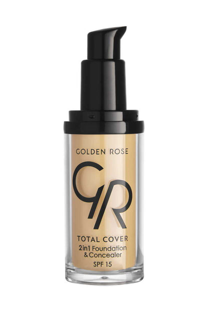 Golden Rose Total Cover 2 in 1 Foundation &amp; Concealer - 03 Almond